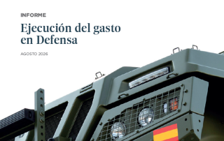 Portada del informe sobre ejecución del gasto público en Defensa en 2025