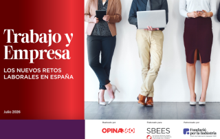 Portada del informe "Trabajo y empresa"