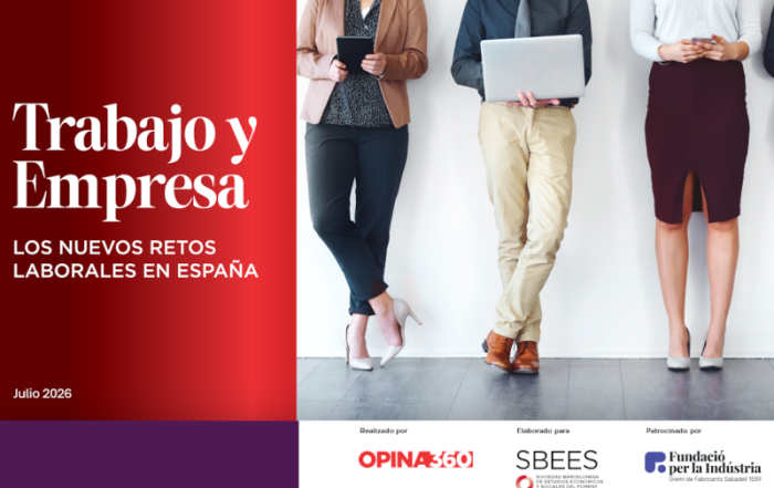 Portada del informe "Trabajo y empresa"