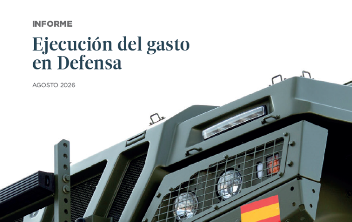 Portada del informe sobre ejecución del gasto público en Defensa en 2025